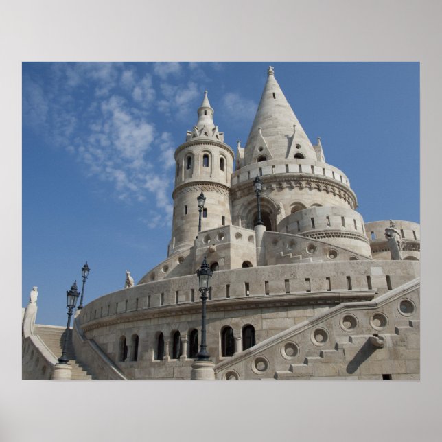 Pôster Hungria, capital de Budapeste. Buda, Castelo 2 (Frente)