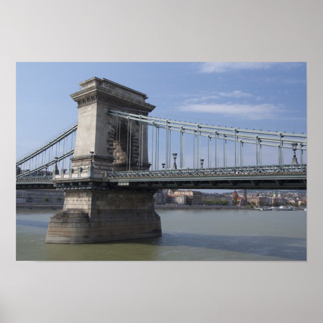 Pôster Hungria, cidade capital Budapeste. Histórica (Frente)