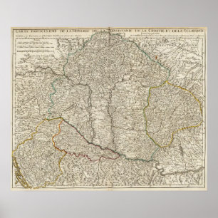 Pôster Hungria, Romania, Europa
