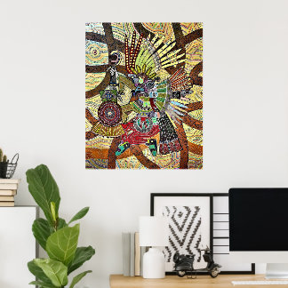 Poster Hunter biden cor abstrata