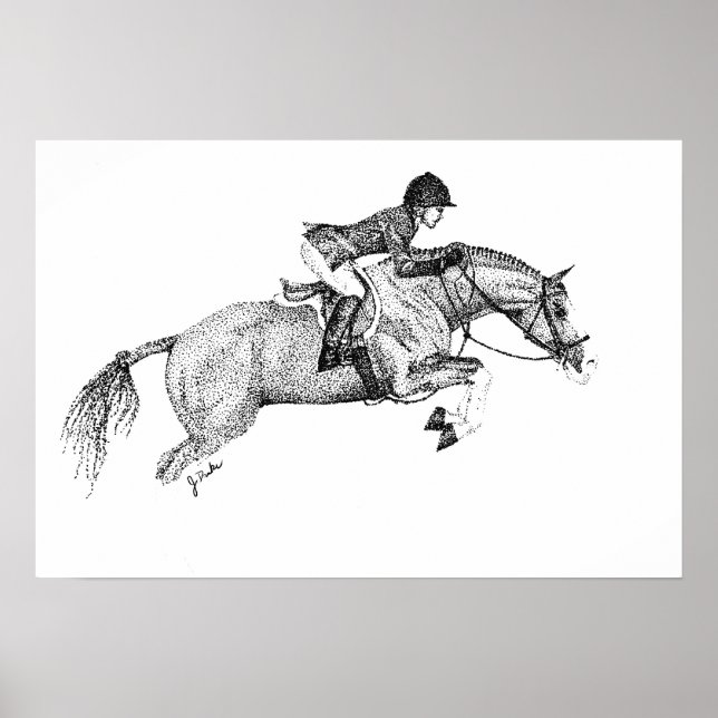 Poster Hunter Pony Pointillism (Frente)