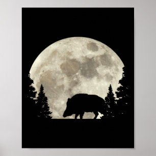 Poster Hunter Wild Boar Keiler Wildsau Hunter