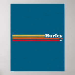 Poster Hurley, Ky Pôr do Sol Vintage Retro 