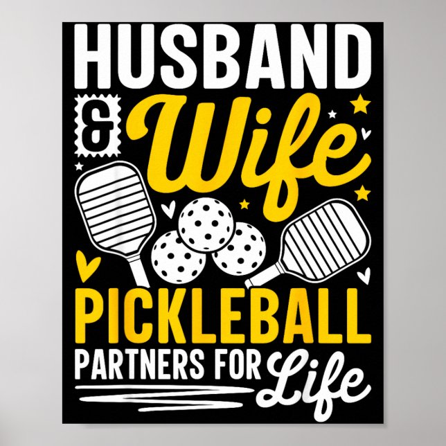 Poster Husband &amp; Wife Valentines Day Couple Ckleball  (Frente)
