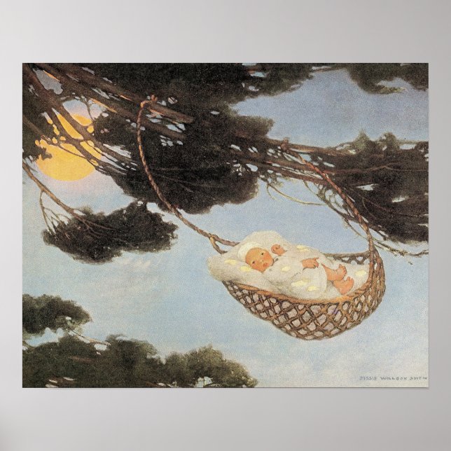 Poster Hush-a-Bye, Baby Nursery Rhyme (Frente)