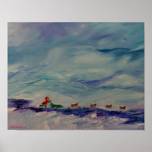 Poster Huslia Hustler, Alaskan Musher (Frente)