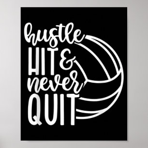 Poster Hustle Atingiu E Nunca Saiu Da Aposta De Voleibol