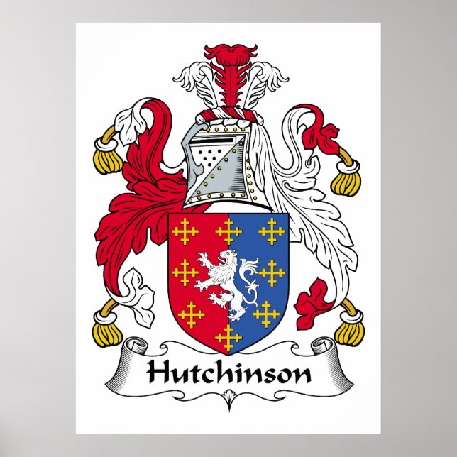 Poster Hutchinson Family Crest (Frente)
