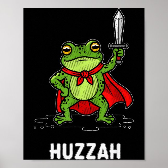 Poster Huzzah Frog  (Frente)