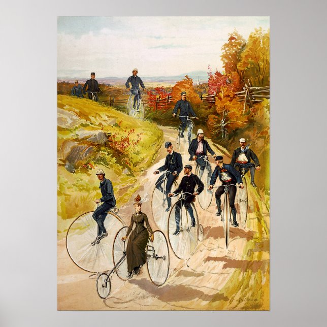 Poster Hy Sandham Andando de bicicleta (Frente)