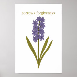 Poster Hyacinto Roxo — Tristeza, perdão