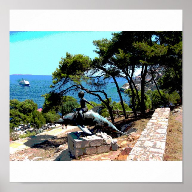 Pôster Hydra - O garoto num golfinho-04 (Frente)