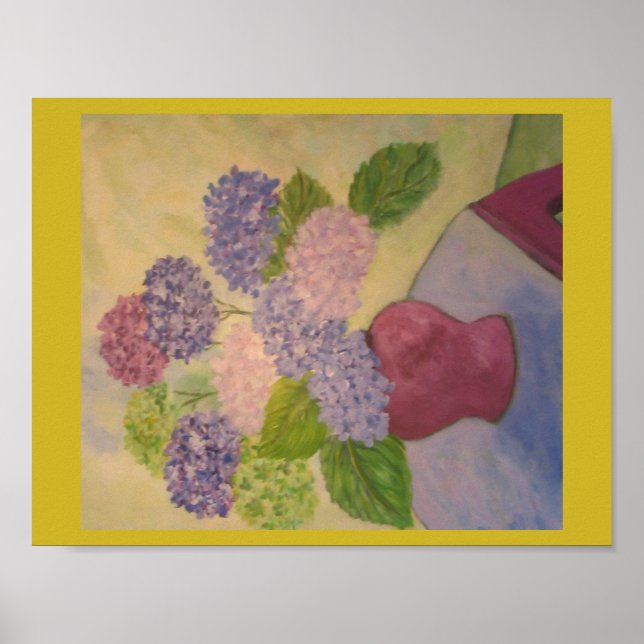 Pôster Hydrangeas Whimsical (Frente)