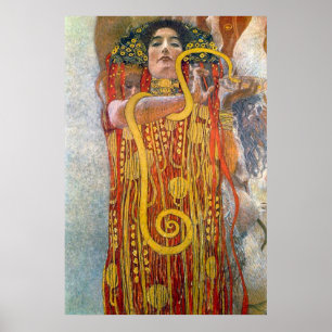 Poster Hygeia por Gustavo Klimt