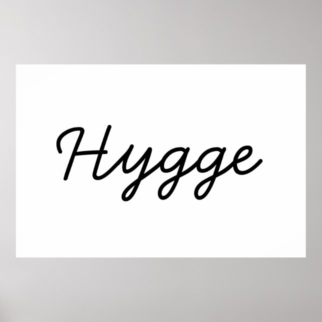 Poster Hygge Black Elegant (Frente)