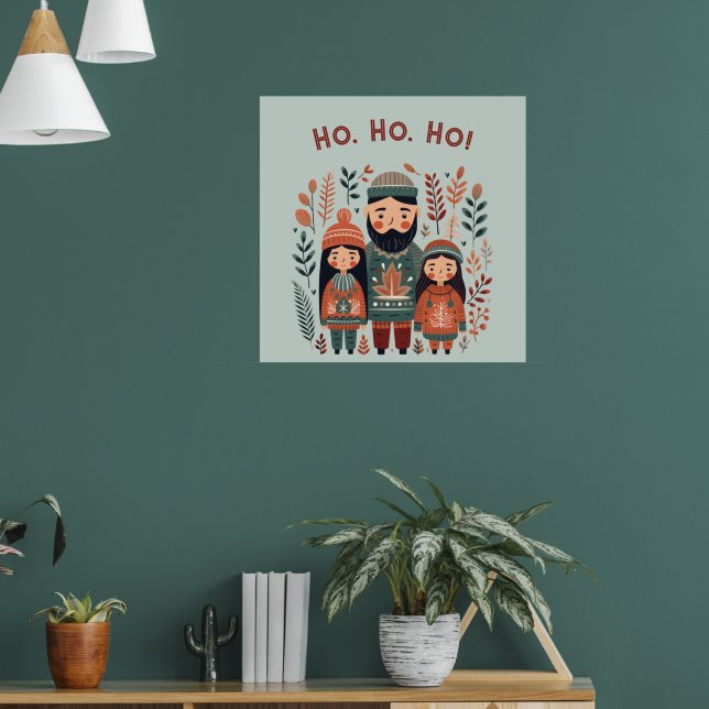 Poster Hygge Christmas Scandinavian Cozy Family (Sala de Estar 1)