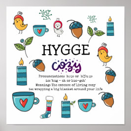 Poster HYGGE - O Significado e a Pronúncia Personalizada