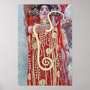 Poster Hygieia por Gustav Klimt