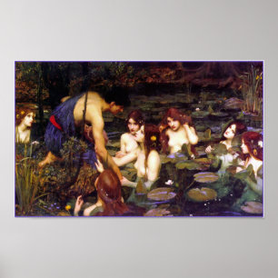 Poster Hylas e as Ninfas de John Waterhouse