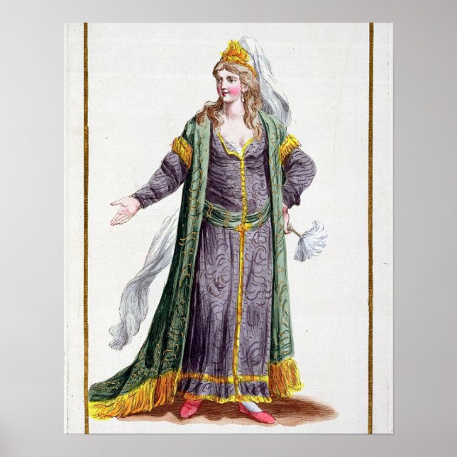 Poster Hyu-Chen, esposa de Genghis Khan, de "Receuil des (Frente)