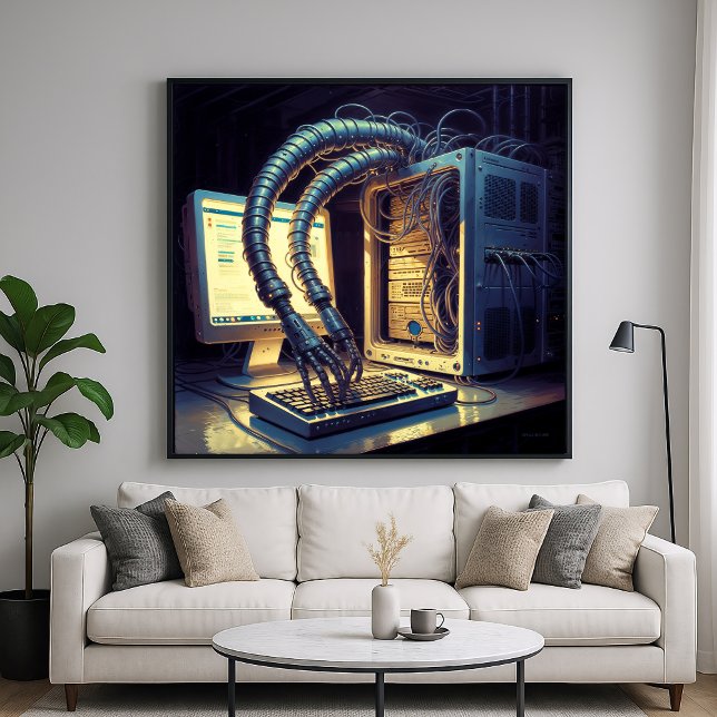 Poster I.A Emergente - Arte Satírica Engraçada (Criador carregado)