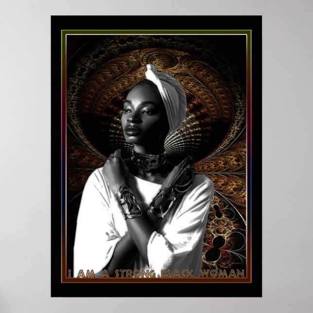 Poster I am a Strong Black Woman (Frente)