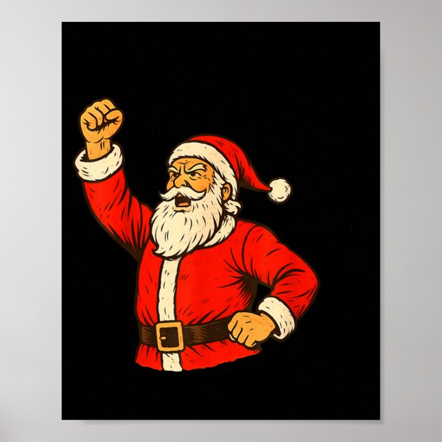Poster I Am Santifa Santa Claus Anti Fascism Christmas Au (Frente)