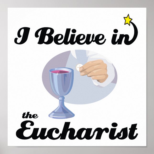 Pôster i believe in eucharist (Frente)