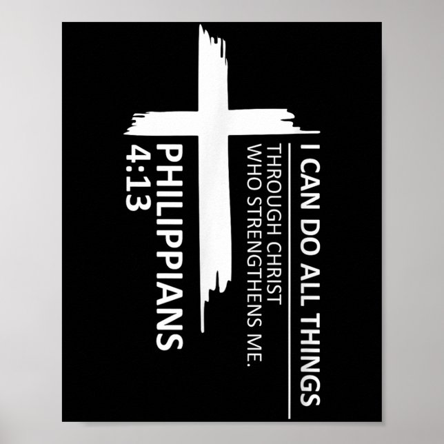 Poster I Can Do All Things Philipans 4_13 Insrational Fai (Frente)