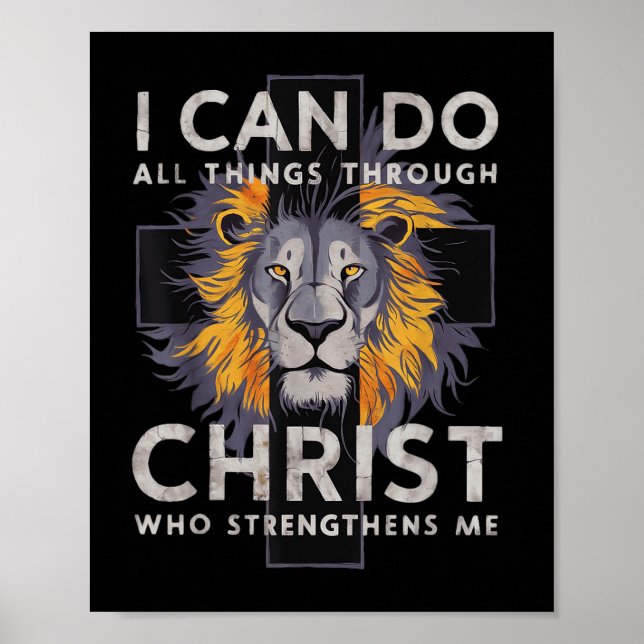 Poster I Can Do All Things Through Christ  (Frente)