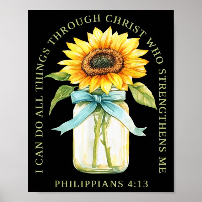 Poster I Can Do All Things Through Christ Who Strengthens (Frente)
