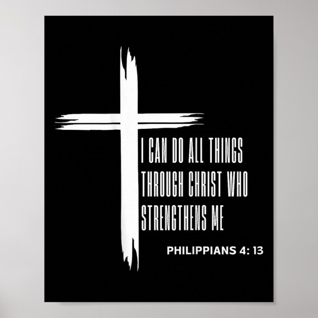 Poster I Can Do All Things Through Christ Who Strengthens (Frente)