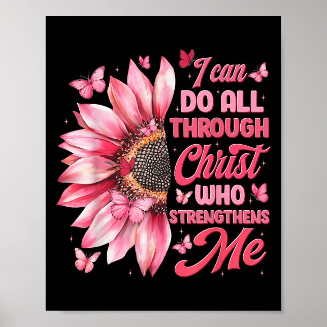 Poster I Can Do All Things Through Christ Who Strengthens (Frente)