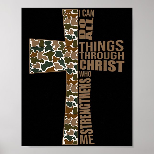 Poster I Can Do All Things Through Christ Who Strengthens (Frente)