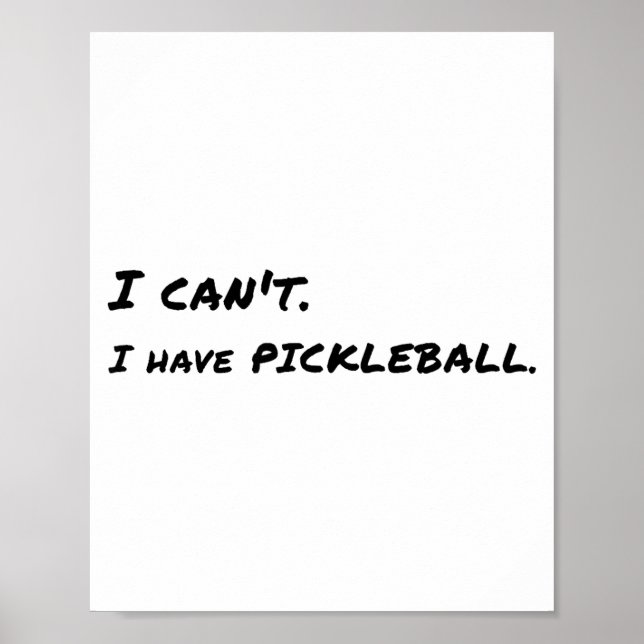 Poster I Can't, Have Ckleball  (Frente)