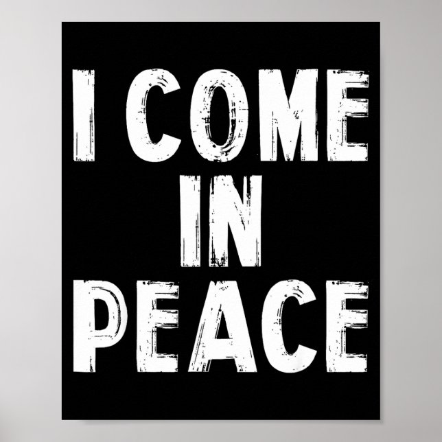 Poster I Come In Peace I'm Peace Funny Couple Valentine M (Frente)