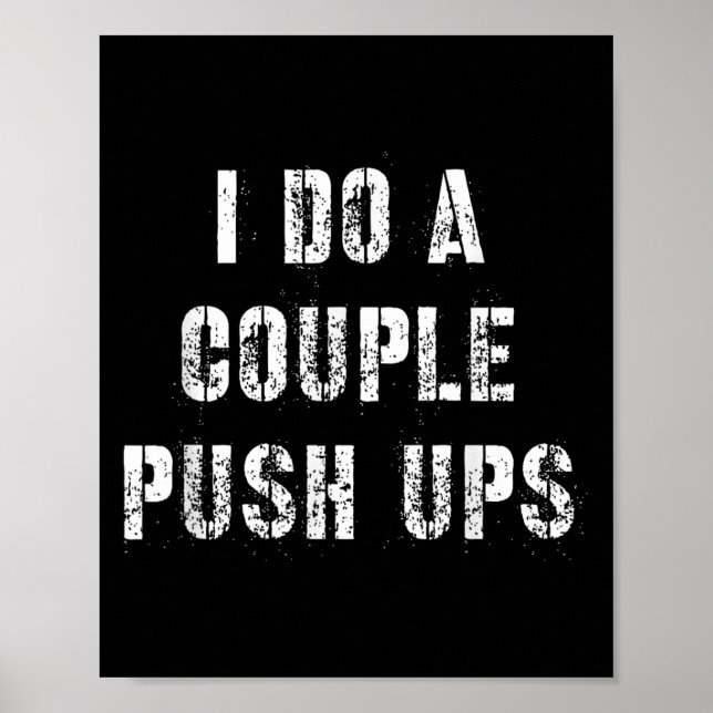 Poster I Do A Couple Push Work Out Gift  (Frente)