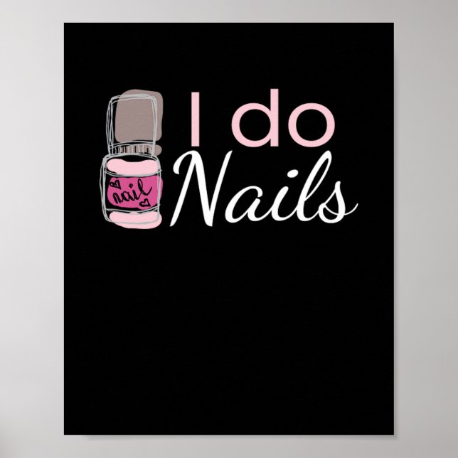 Poster I Do Unhas Manicure (Frente)