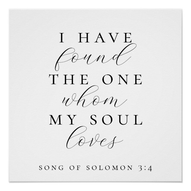 Pôster I Have Found The One Quote Wedding Backdrop Banner (Frente)