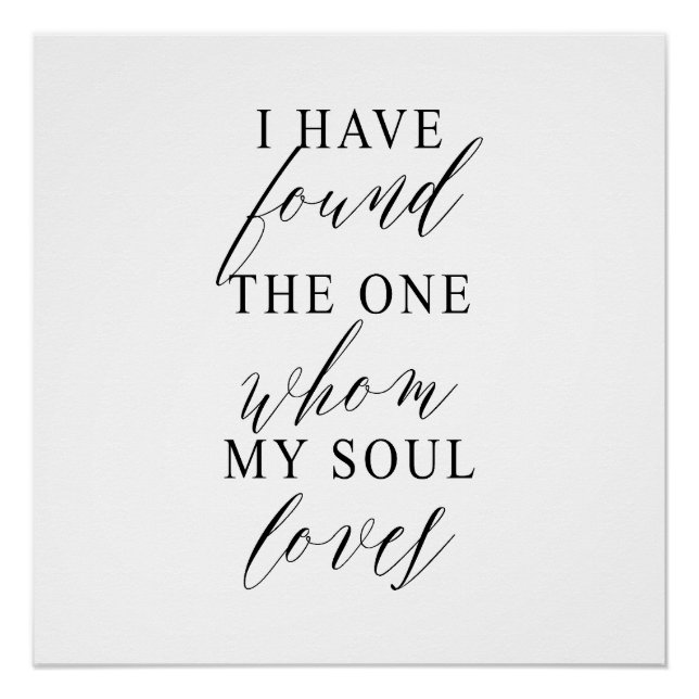 Pôster I Have Found The One Wedding Backdrop Banner (Frente)