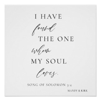 Pôster “I Have Found the One” Wedding Backdrop Banner