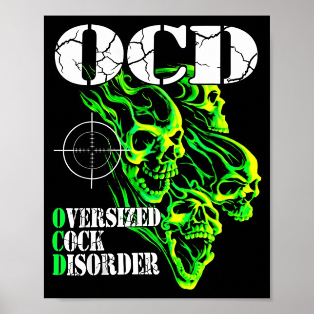 Poster I Have Ocd Oversized Disorder  (Frente)