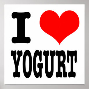 POSTER I HEART (AMOR) YOGURT