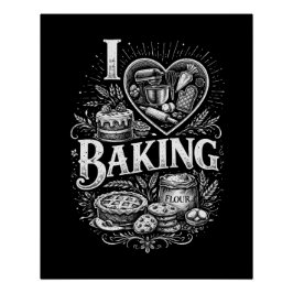 Pôster I Heart Baking