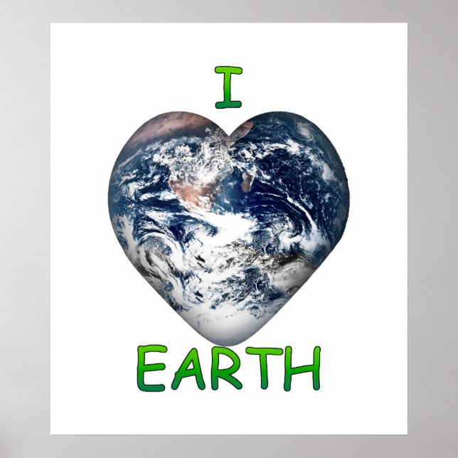 Pôster I Heart Earth (I população cardíaca) (Frente)