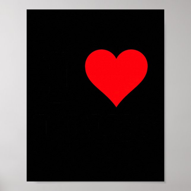 Poster I Heart Louis First Name I Love D Stuff Premium Tr (Frente)