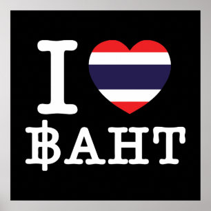 Pôster I Heart (Love) Baht