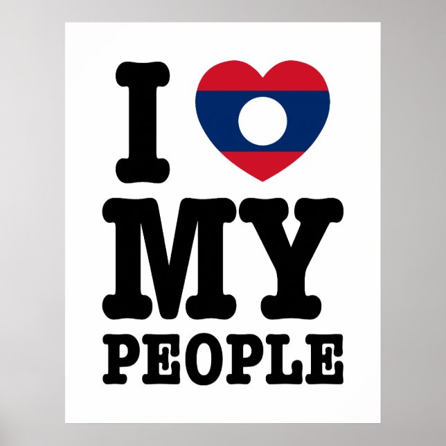 Poster I Heart (Love) My Lao Pessoas (Frente)