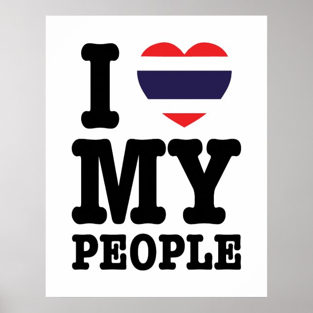 Pôster I Heart (Love) My Thai People (Frente)