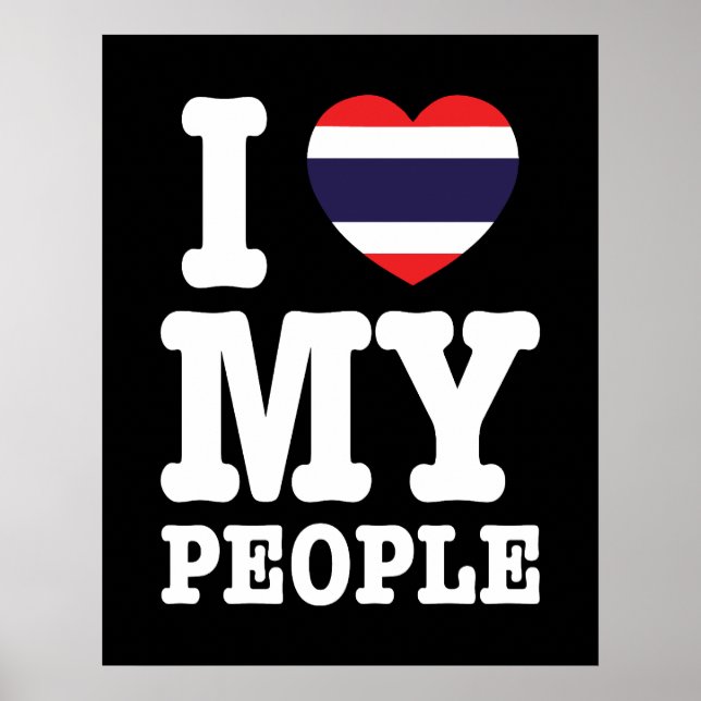 Poster I Heart (Love) My Thai Pessoas (Frente)